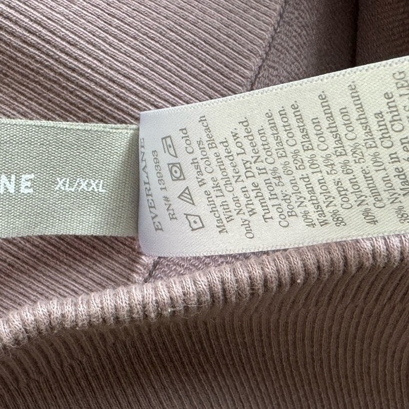 NWT Everlane The Seamless Leggings in Dusty Lavender Purple Full Length Cotton - Picture 14 of 15